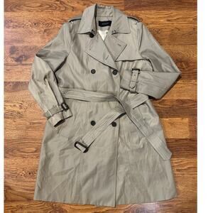 Shesmiss Women's Modern Trench Coat Taupe Approx Size 10/12 Modern Street Style